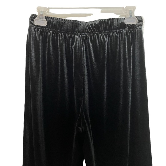 Forever 21 Retro Look Black Velour with White Side Stripes Joggers Sz.L - Picture 8 of 11